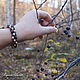 Bracelet made of wooden washers with a picture. Bead bracelet. BijouSiberia. My Livemaster. Фото №4