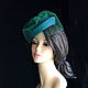 Little hat 'Emerald'. Hats1. Novozhilova Hats. My Livemaster. Фото №6