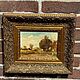 Painting 'Rustic landscape', oil, panel, Holland, Vintage paintings, Arnhem,  Фото №1