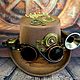 Шляпа цилиндр + гогглы стимпанк "Steampunk Dentleman-Z", Атрибутика субкультур, Саратов,  Фото №1