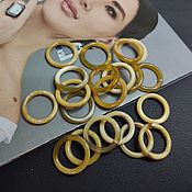 Материалы для творчества handmade. Livemaster - original item Connecting rings detachable Buffalo Horn Zebu 24 mm. Handmade.