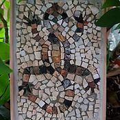 Поднос с мозайкой из натурального камня и смальты