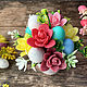 Soap bouquet in a glass Easter eggs and freesias. Soap. Soap-making workshop. Online shopping on My Livemaster.  Фото №2