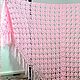 Light Pink Shawl 230*120 Crocheted Triangular with Tassels #004, Shawls, Nalchik,  Фото №1