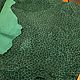 Заказать Велюр с принтом под леопарда зелёный. Натуральная кожа и материалы (naturalnaya-kozha-materials). Ярмарка Мастеров. . Кожа Фото №3