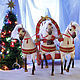 Тройка лошадей с новогодними санями, Статуэтка, Екатеринбург,  Фото №1