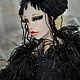 Чёрный лебедь Одиллия, Интерьерная кукла, Екатеринбург,  Фото №1