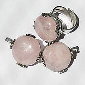 Украшения handmade. Livemaster - original item Jewelry Set Rose Quartz Silver 925 ALS0066. Handmade.