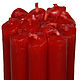 Толстые красные восковые свечи длиной 26 см. Свечи. Наша Пасека. Интернет-магазин Ярмарка Мастеров.  Фото №2