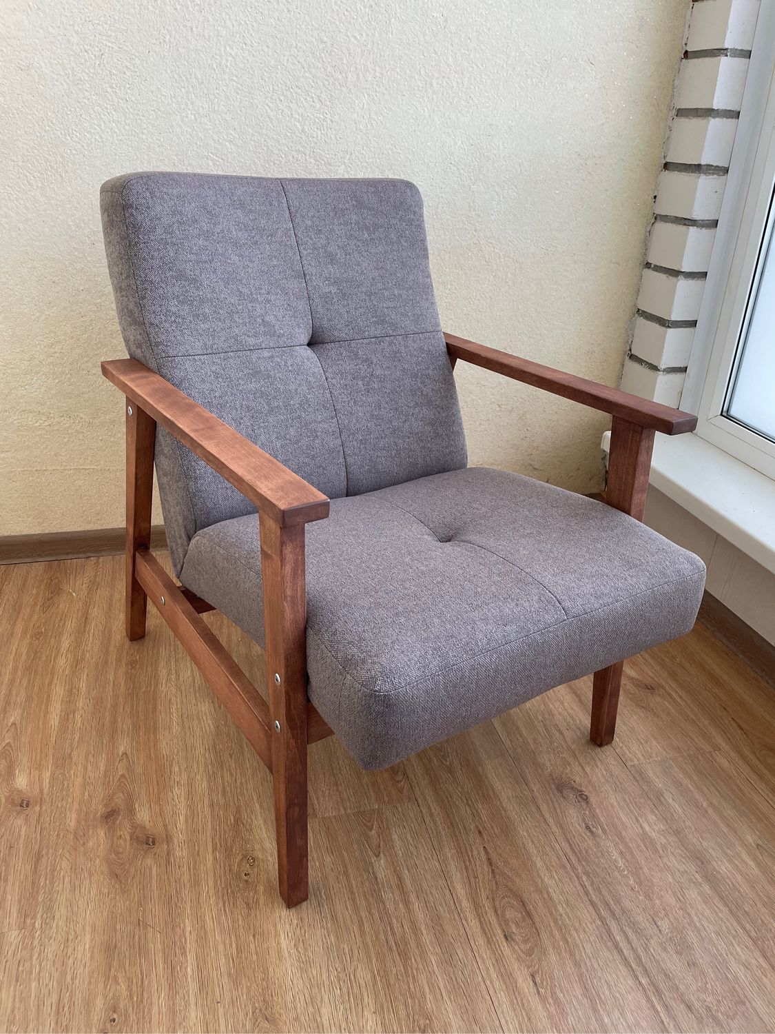 Кресло мягкое Retro Lounge, массив, идеальная эргономика, 60х80х80 см ...