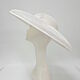 A white and milk hat made of sinamei in the style of Dior. Hats1. Exclusive HATS. LANA ANISIMOVA.. My Livemaster. Фото №5