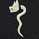  Dragon from Buffalo bone, Single earring, Mytishchi,  Фото №1