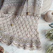 Одежда handmade. Livemaster - original item Summer openwork skirt crocheted from cotton. Handmade.