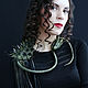 Order Necklace - epaulette made of leather 'I am a dragon!'. Tatyana's day (tataday). Livemaster. . Necklace Фото №3