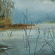 Order Painting misty morning on the river landscape oil on canvas. olga-klim (olga-klim). Livemaster. . Pictures Фото №3