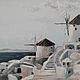 Santorini oil Painting, Pictures, Moscow,  Фото №1