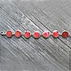 Bracelet color red. Chain bracelet. fiorellino. Online shopping on My Livemaster.  Фото №2