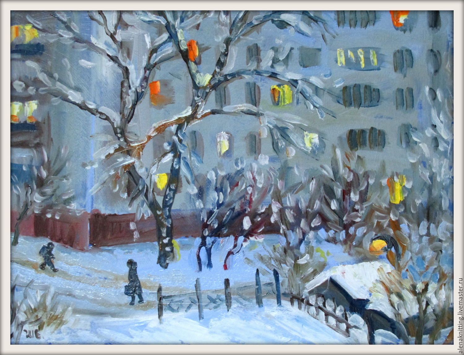 Картина московские окна