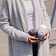 Заказать Кардиган с шалевым воротником связаный из пуха норки. Tatyana. Ярмарка Мастеров. . Кардиганы Фото №3