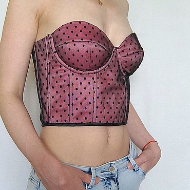 Одежда женская ручной работы. Ярмарка Мастеров - ручная работа Топ бюстье. Handmade.