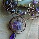 Necklace with copper and amethyst !Amethyst study!, Necklace, St. Petersburg,  Фото №1