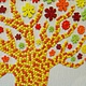Картина цветочное дерево из пуговиц. Картины. КОТОПТИЧКА. Интернет-магазин Ярмарка Мастеров.  Фото №2