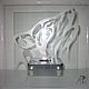 Table glass bio-fireplace with etching 'Wolf'. Fireplaces. artconcept-1. Online shopping on My Livemaster.  Фото №2