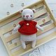 Bear crocheted in a red blouse, Stuffed Toys, Kemerovo,  Фото №1