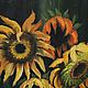 Order Sunflowers oil painting on canvas 40h30 cm. Kind paintings by Irina Belozerova. Livemaster. . Pictures Фото №3