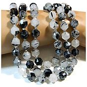 Материалы для творчества handmade. Livemaster - original item Rutile quartz 10h9 mm.Gorgeous beads! pc. Handmade.