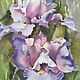 Order Painting Irises pastel (pink lilac green flowers). Pastelena. Livemaster. . Pictures Фото №3
