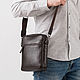 Мужская сумка через плечо "Baxter" (Тёмно-коричневая), Мужская сумка, Ярославль,  Фото №1