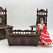 Винтажная кукольная мебель для уютных салонных бесед