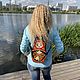 Women's leather backpack ' Matryoshka', Backpacks, Moscow,  Фото №1