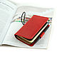 Leather notebook A6 with pockets and removable notebooks on an elastic band. Notebooks. Ptaho. My Livemaster. Фото №5