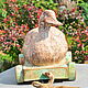Order Duck on wheels gurney cart Country Provence. Decor concrete Azov Garden. Livemaster. . Figurines Фото №3