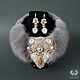 Pearl Radiance Fur Necklace'. Jewelry Sets. Tatyana's day (tataday). My Livemaster. Фото №5