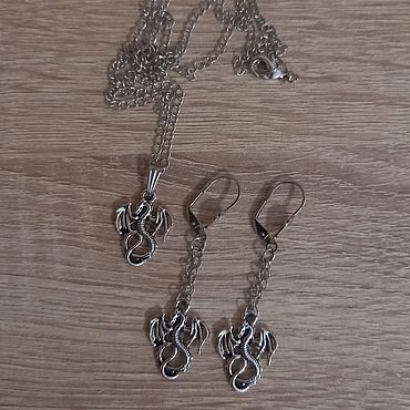 Украшения ручной работы. Ярмарка Мастеров - ручная работа Комплект "Дракон". Handmade.