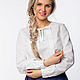 Linen blouse Gems Crystal, Blouses, Omsk,  Фото №1