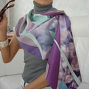 Аксессуары handmade. Livemaster - original item Satin scarf 