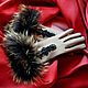 Beige gloves with natural fur, Gloves, Rostov-on-Don,  Фото №1
