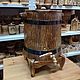 Jug on wooden legs. Cedar barrel for beverages. Utensils. SiberianBirchBark (lukoshko70). My Livemaster. Фото №5