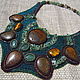 Колье "Bronze and turquoise". Колье. Елена Сечина. Ярмарка Мастеров.  Фото №6