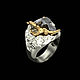 Кольцо "Прометей" из комбинированного золота 585 пробы. Кольца. BUGAKOV jewelry. Интернет-магазин Ярмарка Мастеров.  Фото №2