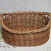 Для дома и интерьера handmade. Livemaster - original item Basket oval with handles made of natural vines. Handmade.