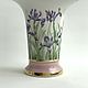 Porcelain painting Vase porcelain iris Iris. Vases. ArtFlera (artflera). My Livemaster. Фото №5