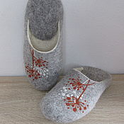 Обувь ручной работы handmade. Livemaster - original item Women`s felt Slippers felted from Merino wool with prevention. Handmade.