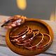 Медные браслеты ручной работы с чеканкой. Браслет жесткий. Авторские украшения Aikaterini. Ярмарка Мастеров.  Фото №5