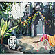 Cambodia oil painting elephant jungle. Pictures. Viktorianka. My Livemaster. Фото №5