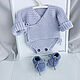 Newborn bodysuit, cotton. 0-3 months. Purple. Gift for newborn. babyshop. My Livemaster. Фото №5